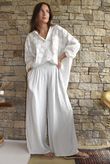 Basso Shirring Wide Leg Pant Clay